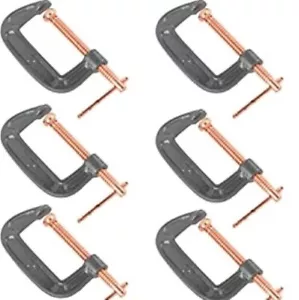 3" C-Clamps Heavy Duty Steel 6pc - Picture 1 of 3