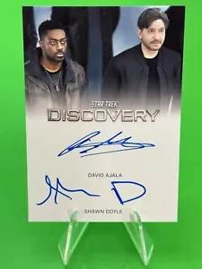 π«2024 Star Trek Discovery Season 5 David Ajala and Shawn Doyle Dual Auto!!!π« - Picture 1 of 16