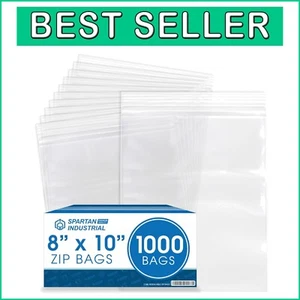Robuste 2 Mil klare Poly Druckverschlussbeutel - 1000 Stück, perfekt für Lagerung & Versand - Bild 1 von 10