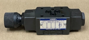 YUKEN THROTTLE & CHECK MODULAR VALVE MODEL MSA-01-X-30 - Picture 1 of 8