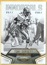 2016 Certified Immortals Mirror Blue /50 Tony Dorsett #130 HOF 🏈🏆🎖️💸💷💶