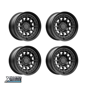 KMC KM719 Canyon Satin Black 17X8.5 6X139.7 00mm (Set of 4) - Picture 1 of 1