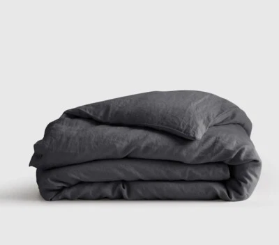 Capa de edredom carvão linho europeu marmelo! King/ Cal King! (321) - Imagem 1 de 4