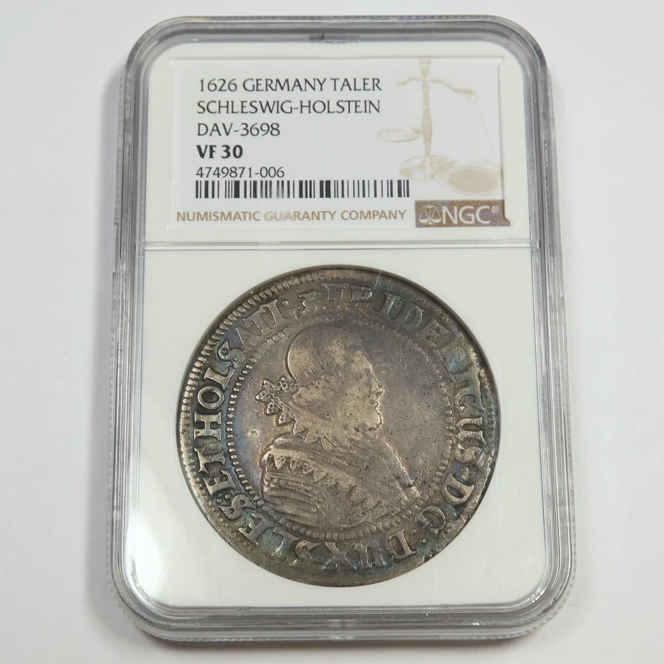 1626 NGC VF30 GERMANY Taler Schleswig - Holstein DAV - 3698 Coin #47788A - Image 1 of 2