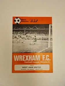 Wrexham v West Ham United 1979/80 - 18 de agosto - Imagen 1 de 4