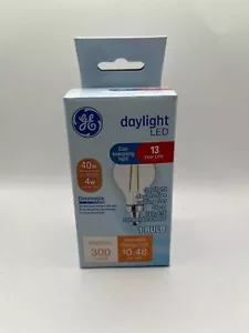 GE Decorative Ceiling Fan LED 4-WATT Replacement Daylight Bulb Shape 2 Count - Picture 1 of 1