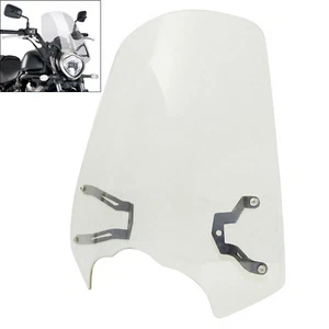 Clear Windscreen Windshield w/ Holder For 2015-2018 KAWASAKI Vulcan S 650 EN650 - Picture 1 of 6