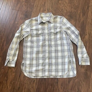 Denim & Supply Ralph Lauren Damen Flanellhemd Small grau kariert Button-Down - Bild 1 von 6