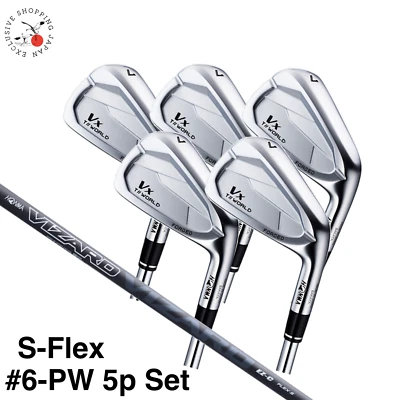 HONMA Golf Tour World Vx Iron Set #6-P 5p Vizard EZ-C Graphite Shaft S-Flex New - Image 1 of 4