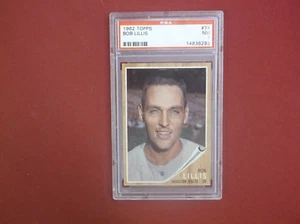 Topps Baseball # 74 1962 Bob Lillis PSA 7 casi nuevo - Imagen 1 de 2