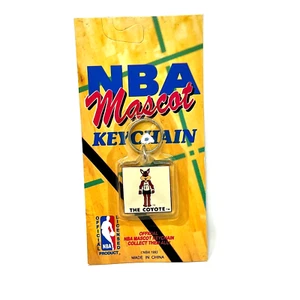 VTG 1993 NBA Mascot Keychain San Antonio Spurs Coyote Factory Sealed Unpunched b - Picture 1 of 5