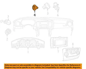 Ignition Switch Dash Mounted Sedan Fits 15-16 200 4704282 - Picture 1 of 2