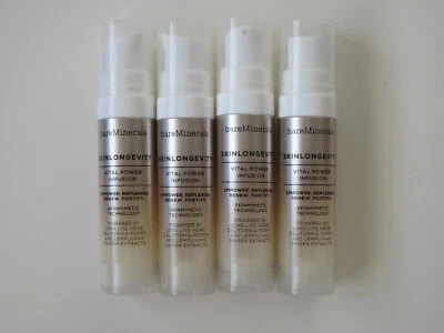 bare Minerals SKINLONGEVITY VITAL POWER INFUSION * Lot of 4 Deluxe Sample 7.5ml - Image 1 of 4