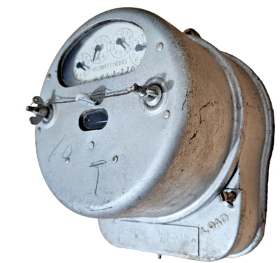 General Electric 15-4962-220 Type I-14  Single-Phase 15 Amp Watthouse Meter 220V - Image 1 of 4