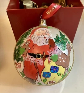 Waterford Holiday Heirlooms Ball Ornament 2007 Christbaumkugel Dekoration verpackt - Bild 1 von 19