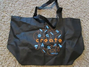 NEW/unused DEMCO tote bag 12"x20"x8"base one side says MAKE, one side CREATE - Picture 1 of 4