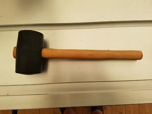Gummihammer schwarz 550g Ø 60mm - Bild 1 von 2
