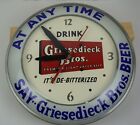 Griesedieck Bros. Clock At Any Time Say Griesedieck Bros Beer 1950's