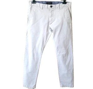 Banana Republic Fulton Skinny Chino Pants Mens 32x30 Stretch Beige Khakis Preppy - Picture 1 of 6
