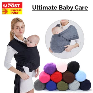 Baby Sling Cotton Adjustable Wrap Carrier Infant Breastfeeding Pouch Newborn - Picture 1 of 15