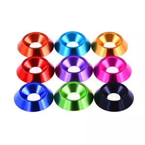 M5 Countersunk Washers Anodised Aluminium Alloy Fairing Fender Support Cone - Picture 1 of 4
