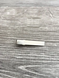 Vintage Swank Tie Bar Clip Multi Textured Design Silver Tone Skinny 1.5 Inches - Picture 1 of 3