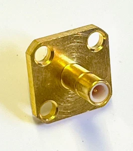 SEALECTRO 051-045-9039-22-0 50 OHM 4 HOLE MOUNT SMB FEMALE CONNECTOR (x1) fd7k4 - Picture 1 of 5