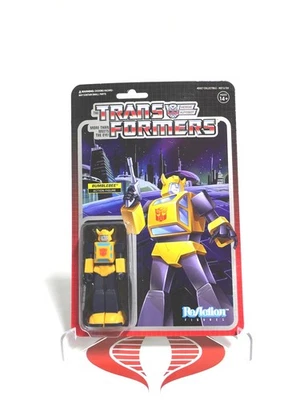 Transformers Action Figure Bumblebee G1 Style 3.75" ReAction Figure Super7 2024 - Image 1 of 2