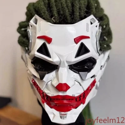 Cyberpunk Joker Man Full Face Mask Cosplay Resin Helmet Halloween Gift Prop 1PC - Image 1 of 4