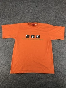 OCI Shirt Mens Large Orange Surf Graphic Wave Tee Retro Skate Beach Y2k Style - Picture 1 of 8