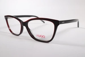 Hugo Boss Eyeglasses HG 20 Women Black Full Rim Plastic Eyewear Glasses Frames - Picture 1 of 4
