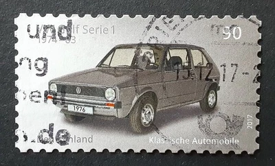 GERMANY Deutschland 2017 90pfg Used VW Golf 1 Car Mi 3298 Scott 2963 XF 9096 - Image 1 of 2