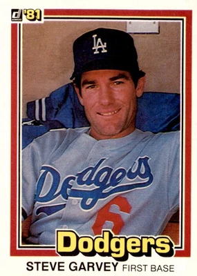 1981 Donruss #56a Steve Garvey - Image 1 of 2