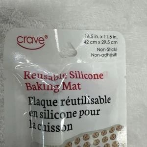 Crave Reutilizable Silicona Estera para Hornear Antiadherente 16.5x11.6 Pulgadas Hoja para Horno Libre de BPA - Imagen 1 de 6