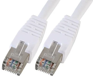 PRO SIGNAL - Câble de Patch RJ45 à RJ45 Cat5e S/FTP 1m Blanc - Photo 1/1