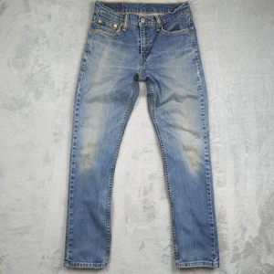 Levi's 511 Men's Size 30X30 Blue Jeans Medium Wash Straight Leg Slim Fit - Picture 1 of 24