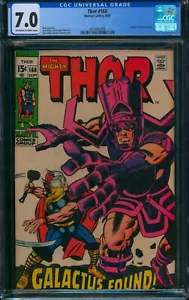Thor #168 ⭐ CGC 7.0 ⭐ Galactus Origin Begins Kirby Mighty Thor Marvel Comic 1968 - Picture 1 of 2