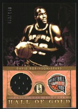 2011-12 Gold Standard Hall of Gold Materials #11 David Robinson Jersey /149