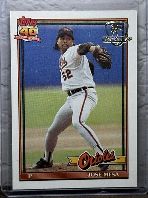 1991 Topps Operation Desert Shield #512 Jose Mesa Baltimore Orioles casi nuevo 3 Foto 1 de 2