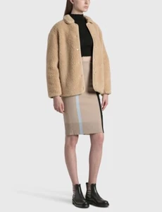 Burberry Winter Spring Teddy Kettlewell fleece Jacket UK 10 wool cashmere blend - Picture 1 of 18