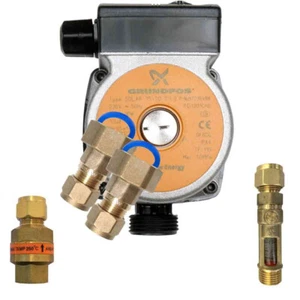 NEW Solar Hot Water - Grundfos pump | unions | N.R.V | Flow Meter Tradie Pack - Picture 1 of 5