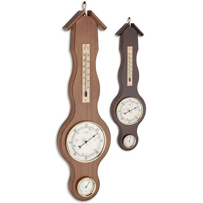 TFA-DOSTMANN TFA 20.1037 Stazione Meteo Analogica Legno Massello Barometro Termometro Igrometro