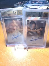 2016 James Bond Archives Lea Seydoux Autograph Cards (2) BGS 9.5 10 Auto