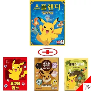 Splendor Pokemon+Chips+Point Salad Eevee+Paper Sapari Pikachu Board Game-Korean - Picture 1 of 24