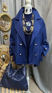 NWT Navy Blue Jacket With Blouse Size XL - Picture 1 of 10
