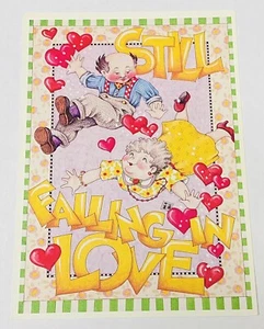 Vintage Mary Engelbreit Greeting Card Still Falling In Love Happy Anniversary - Picture 1 of 3