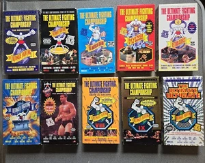 Lot of 15 UFC VHS Tapes, 15 event tapes including the UFC 1-9, Ultimate 1+2, etc - Picture 1 of 4