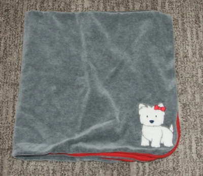 Cobertor reversível para bebê Gymboree Westie Puppy - Imagem 1 de 4