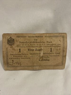 1915 German East Africa 1 Ruple 19202 - Image 1 of 4
