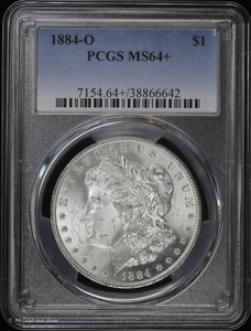 1884-O $1 Morgan Silver Dollar PCGS MS 64+ | Uncirculated UNC BU - Picture 1 of 4